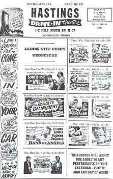 Hastings Drive-In Theatre - Ad (newer photo)